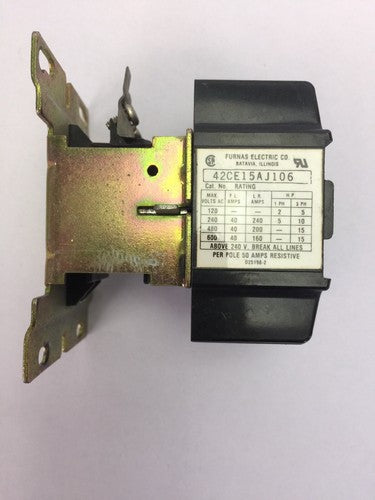 FURNAS 42CE15AJ106 MAGNETIC CONTACTOR 600VAC 40AMP 15HP 3PH COIL 440/480V 60HZ2