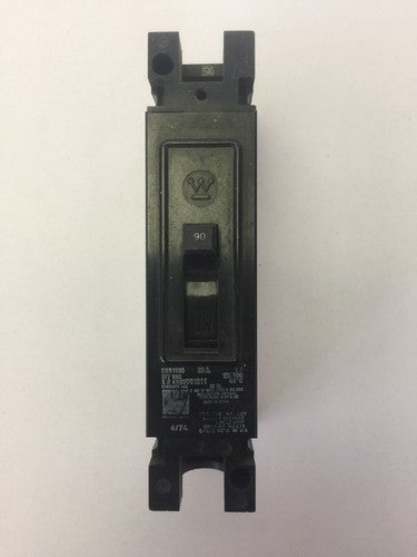 WESTINGHOUSE EHB1090 CIRCUIT BREAKER 90AMP 277VAC 125VDC 1 POLE 0