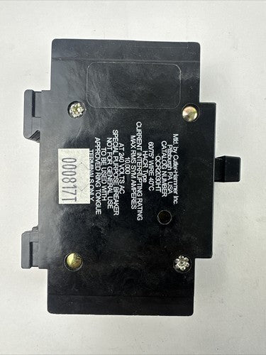CUTLER HAMMER QCR2030HT QUICKLAG INDUSTRIAL CIRCUIT BREAKER 30A 240VAC 2POLE2
