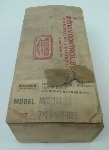 WARNER ELECTRIC MCS-161 PHOTOSCANNER PHOTOELECTRIC CONTROL 7120-448-0051