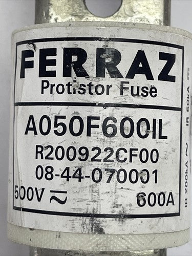 FERRAZ A050F600IL PROTISTOR FUSE 500VAC 600AMP1