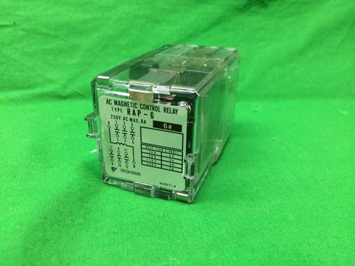YASKAWA RAP-6 AC MAGNETIC CONTROL RELAY 6a 250V AC MAX. 8A0