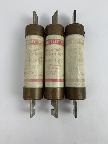 Gould Shawmut Tri-Onic TRS150R 150A 600V Fuse "Lot of 3"0