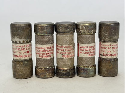 BUSSMAN JJS-6 T-TRON FUSE 6AMP 600VAC (LOT OF 5)3