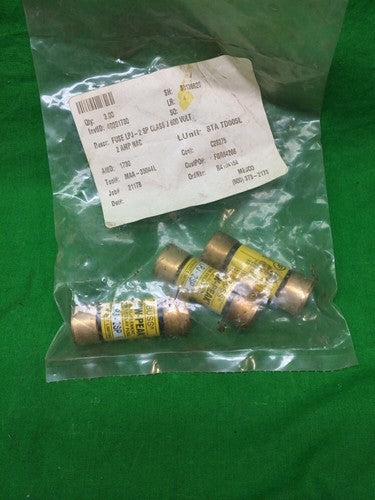 *LOT OF 3* Buss LPJ-2SP Low-Peak Fuse Dual Element Time Delay Fuse0