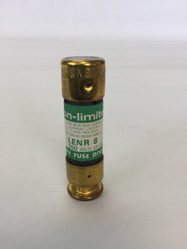 ECONOMY LENR 8 ECON-LIMITER CLASS RK5 FUSE 250VAC 8AMP (BOX OF 10)2