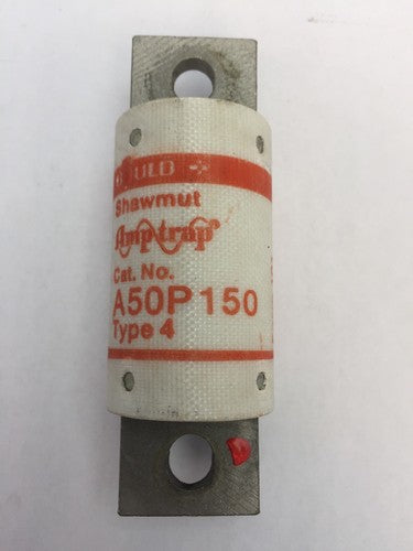 GOULD SHAWMUT AMPTRAP A50P150 FUSE 150AMP 500 VOLTS TYPE 40