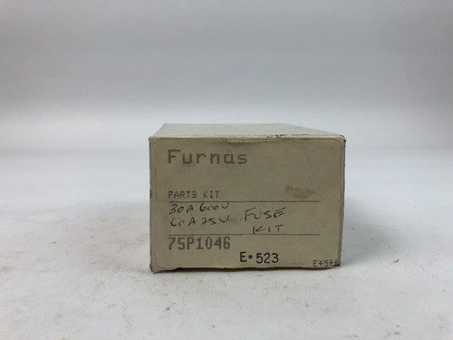 FURNAS 75P1046 FUSE PARTS KIT (30A--600V)(60A--25V) 75P1046, NEW (QTY:9 PER BOX)0