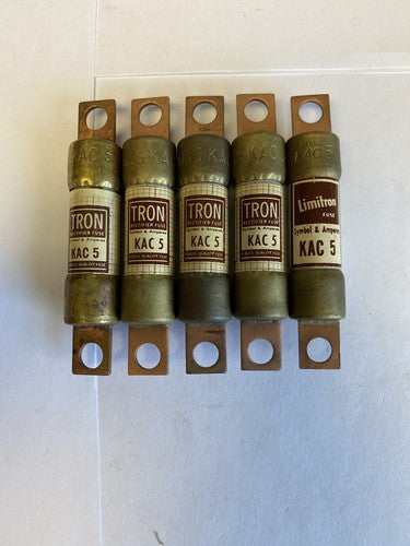 Bussmann Tron KAC5 5A 600V Rectifier Fuse "Lot of 5"0