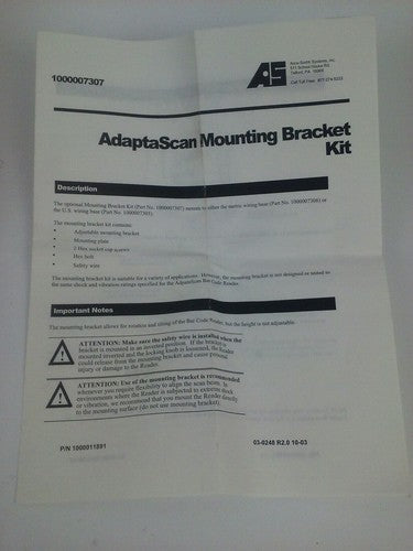ACCU-SORT 2755-NM42 SER.A BRACKET W/ SWIVEL MOUNT USE W/ 2755-NB40 OR 2755-NB417