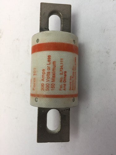 GOULD SHAWMUT AMPTRAP A50P300 FUSE 300 AMP 500 VAC 2