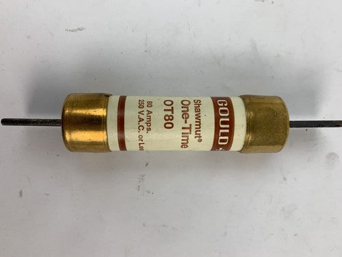 Gould Shawmut One-Time OT80 80A 250VAC Fuse "Lot of 5"1