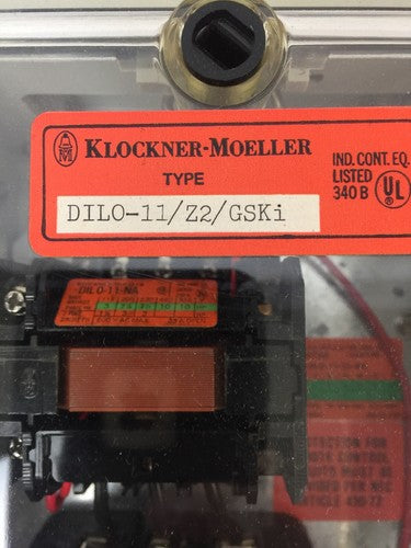 KLOCKNER-MOELLER DIL0-11/Z2/GSKi DIL0-11/Z2-NA INDUSTRIAL CONTROL PANEL ENCLOSUR2