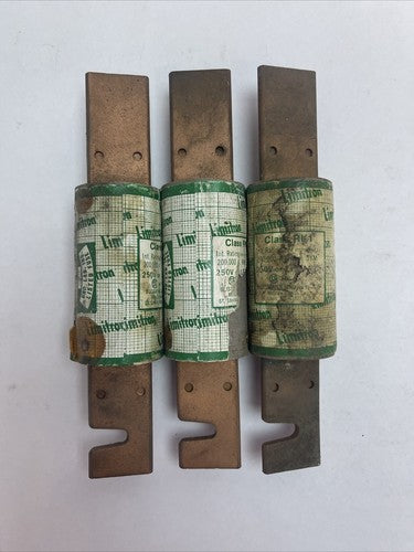 BUSSMANN KTN-R200 LIMITRON FAST-ACTING CLASS RK1 FUSE 200AMP 250VAC (LOT OF 3)3