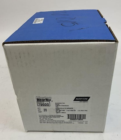 NOTRON 662610 79600 GREEN SCOURING PAD 6" X 9" ***LOTOF20***3