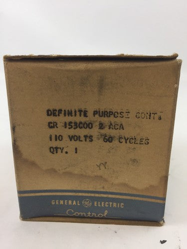 GE CR153C002ACA DEFINITE PURPOSE CONT 110V 60 CY0