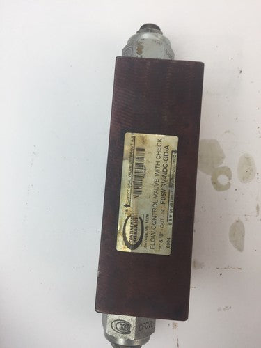 CONTINENTAL HYDRAULICS F05MSV-NDC-GD-A FLOW CONTROL VALVE W/ CHECK "A & B"0