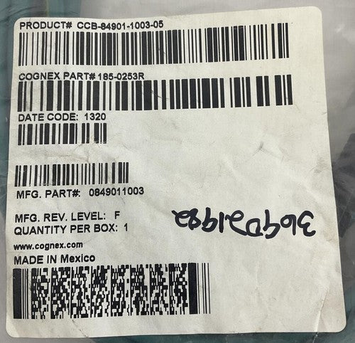 COGNEX CCB-84901-1003-05 / 185-0253R - ETHERNET CABLE REV. LEVEL F1