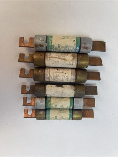 ECONOMY ECN90 DUAL ELEMENT TIME DELAY CLASS K9 FUSE 90AMP 250VAC (LOT OF 6) 2