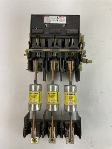 FURNAS D46122-001 DISCONNECT SWITCH 200AMP LPS-RK-150SP 150A 600VAC 300VDC FUSE1