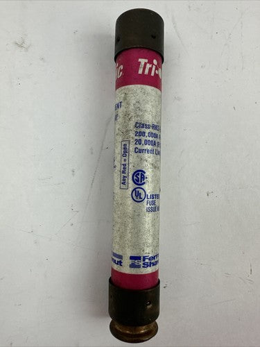 FERRAZ SHAWMUT TRS20R TRI-ONIC SMART SPOT 20A 600VAC 300VDC RK5 FUSE (LOT OF 5)3