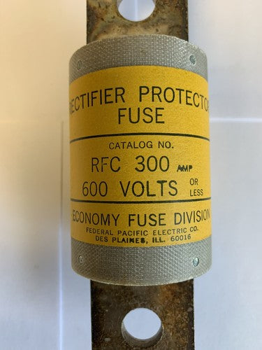 Economy Fuse RFC300 300A 600V Rectifier Protector Fuse1