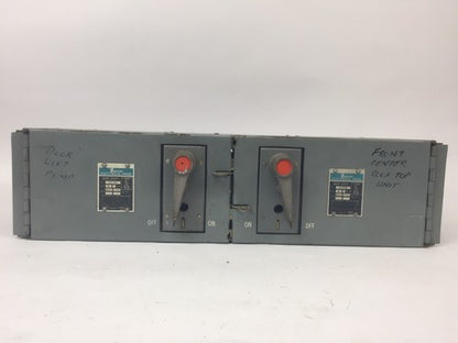 ZINSCO QSFT353B TWIN PANELBOARD FUSIBLE 30AMP 600VAC 3 POLE 7 1/8 HP0