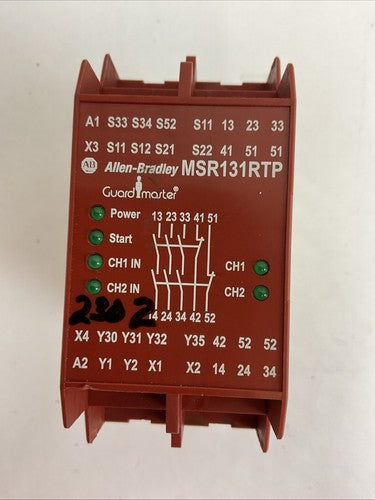 ALLEN BRADLEY 440R-C23139 MSR131RTP SAFETY RELAY SER B SUPPLY 24V OUTPUT AC150