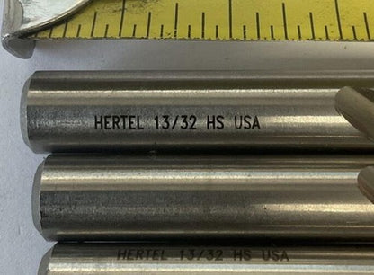 HERTEL 13/32 85703577 118DEG BRITE HIGH SPEED JOBBER DRILL BIT ***LOTOF6***3