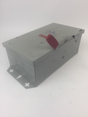 CHALLENGER HD361NFC HD SAFETY SWITCH 600V 30AMP 20HP 3 POLE NON FUSIBLE TYPE 12