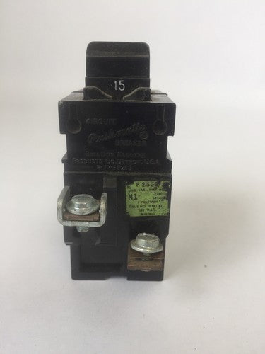 BULL DOG ITE P215GS PUSHMATIC CIRCUIT BREAKER 15A 2POLE 120VAC2