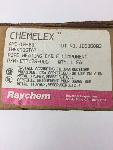 CHEMELEX AMC-1B-BS THERMOSTAT PIPE HEATING CABLE COMPONENT 22A @ 125,250,480VAC0