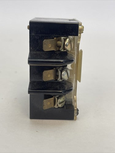 FURNAS 46ZBE30 CONTACT BLOCK 600VAC 10AMP PILOT DUTY 3N.O.6