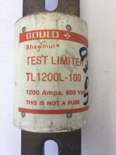 GOULD SHAWMUT TL1200L-100 TEST LIMITER 1200A 600V CLASS L LIMITS *NOT A FUSE*  1