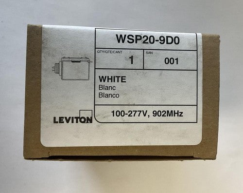 LEVITON WSP20-9D0 100/277V 902MHZ 20A RELAY POWER PACK WIRELESS SWITCH0