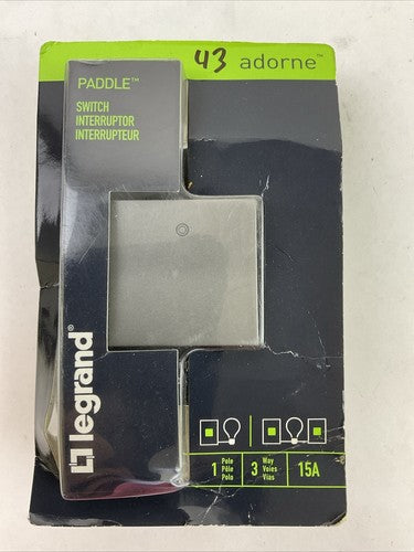 LEGRAND 362918 ASPD1532M4 ADORNE PADDLE SWITCH 1 POLE 15A 3 WAY0