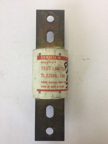 GOULD SHAWMUT TL1200L-100 TEST LIMITER 1200A 600V CLASS L LIMITS *NOT A FUSE*  0