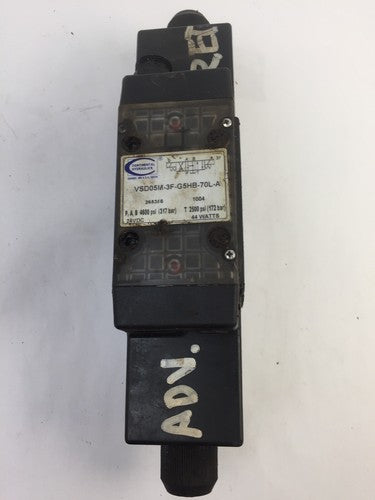 CONTINENTAL HYDRAULICS VSD05M-3F-G5HB-70L-A VALVE 24VDC 44 WATTS0