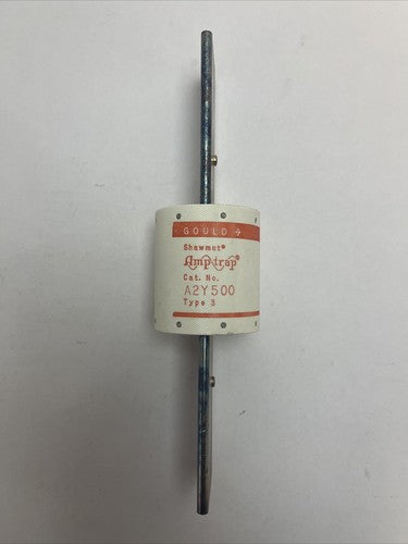 GOULD SHAWMUT A2Y500-3 AMP-TRAP FUSE 500AMP 250VAC 500VDC TYPE 32