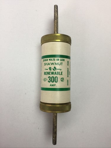 SHAWMUT RF300 TIME DELAY RENEWABLE FUSE 300AMP 250V0