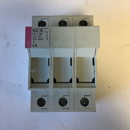ITC VLC10 FUSE HOLDER 3P AC-22B 10X38 3W 32A 690VAC0