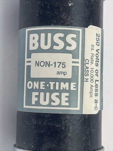 BUSS NON-175 ONE-TIME FUSE 175AMPS 250VAC (LOT OF 3)1