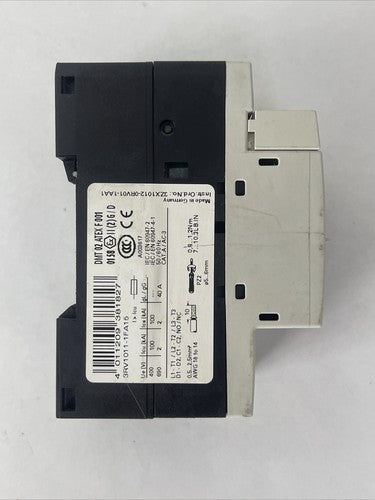 SIEMENS 3RV1011-1FA15 MOTOR PROTECTION CLASS 10 600VAC 5HP 65A TRIP 3.5-5A2