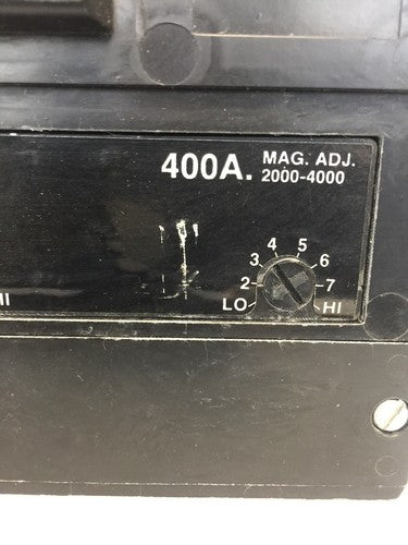 ITE JD23B400 CIRCUIT BREAKER 240 VAC 3 POLE 400 AMP TRIP MAG ADJ2
