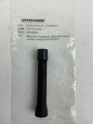 SPHS10450 HELICAL SHORT 1/4 WAVE 450MHz ANTENNA0