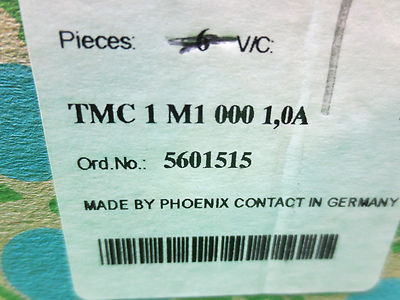 PHOENIX CONTACT TMC-1-M1-000-1.0A CIRCUIT BREAKER 1AMP 1POLE - NEW SURPLUS1
