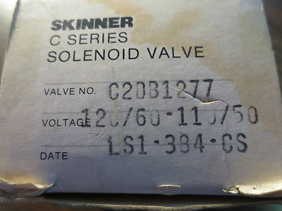SKINNER C2DB1277 C- SERIES SOLENOID VALVE 110-120V - NEW SURPLUS2