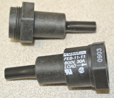 FERRAZ-SHAWMUT FEB-11-11 / IN-LINE FUSE HOLDER SET / 600VAC / 30A / NEW SURPLUS 0