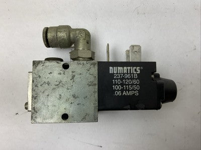 NUMATICS L01SA4592000030 SOLENOID VALVE 237-961B 110-120/60 100-115/50 0.06AMPS1