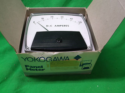 YOKOGAWA 250400NTNT PANEL METER 0-50 DC AMMETER - NEW SURPLUS in BOX3